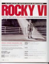 Rocky 6:n käsikirjoituksen kolme ensimmäistä sivua