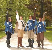 Kolmella muskettisoturilla ei jalka paina